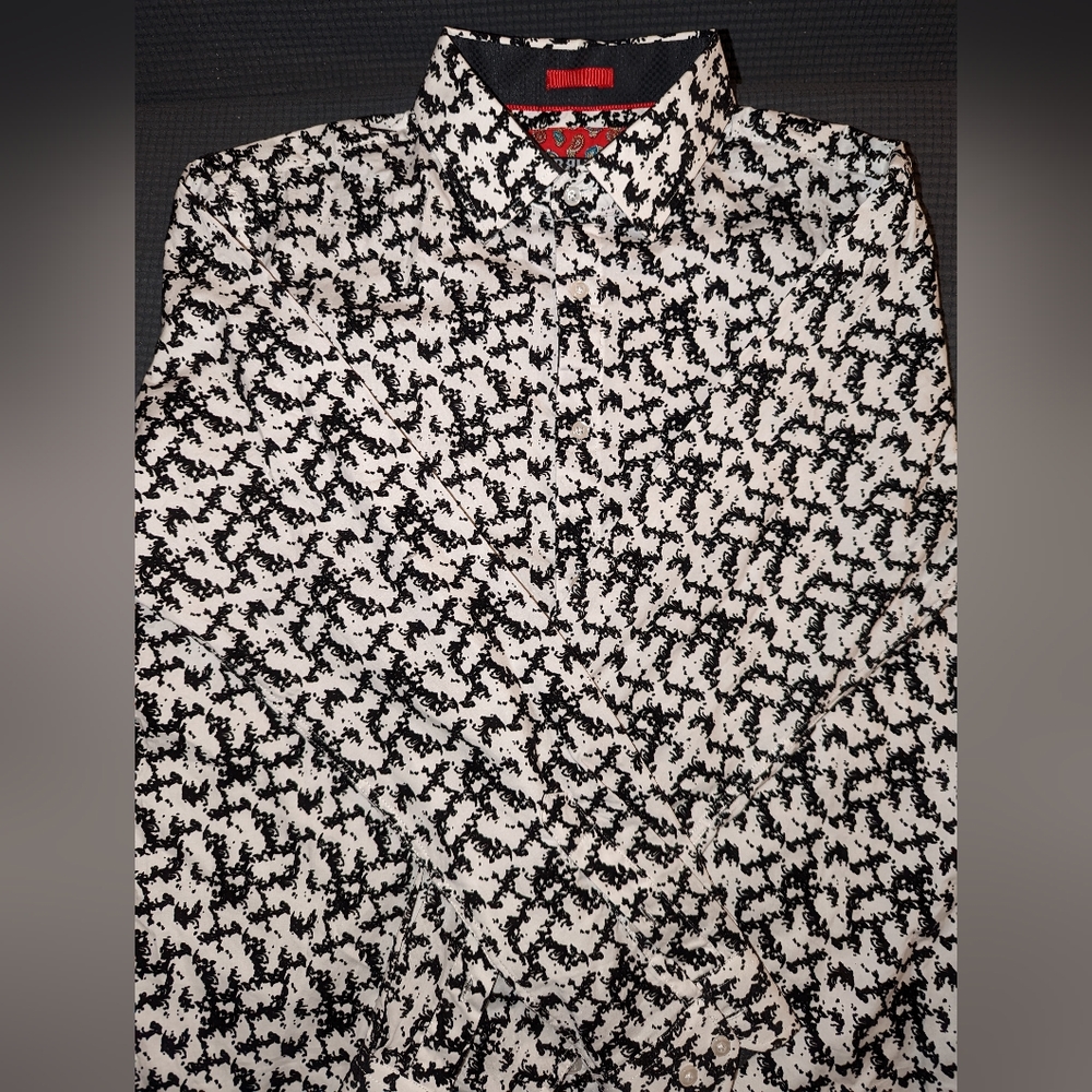 Black and White Dress Shirt